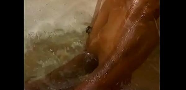  Anal black whore loves to feel two white dicks in her tight wet little holes